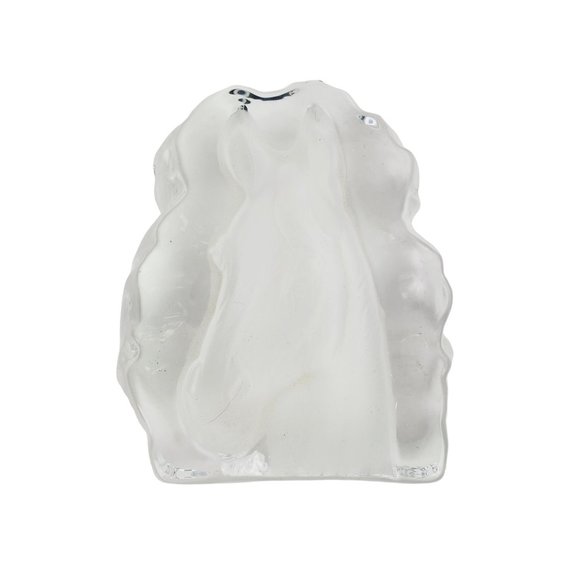 Crystal D' Arques Clear Ice Horse Head Paperweight Sculpture, France, 1 lb. 6 Oz - Picture 4 of 6